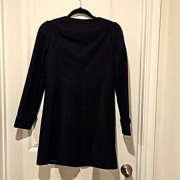 Forever 21 Retro Style Navy Coat size S - Picture 2 of 11
